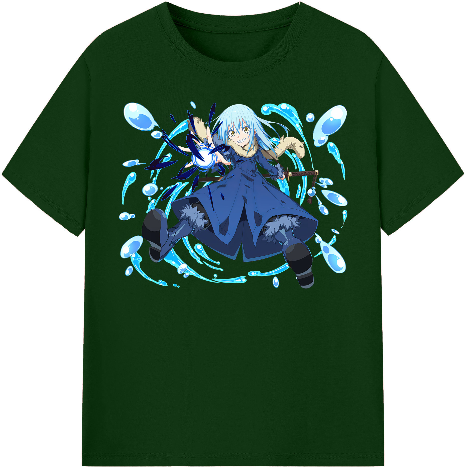 （画像用） 転スラ Regarding Reincarnated to Slime 綿100％半袖Tシャツ（フロントプリント）